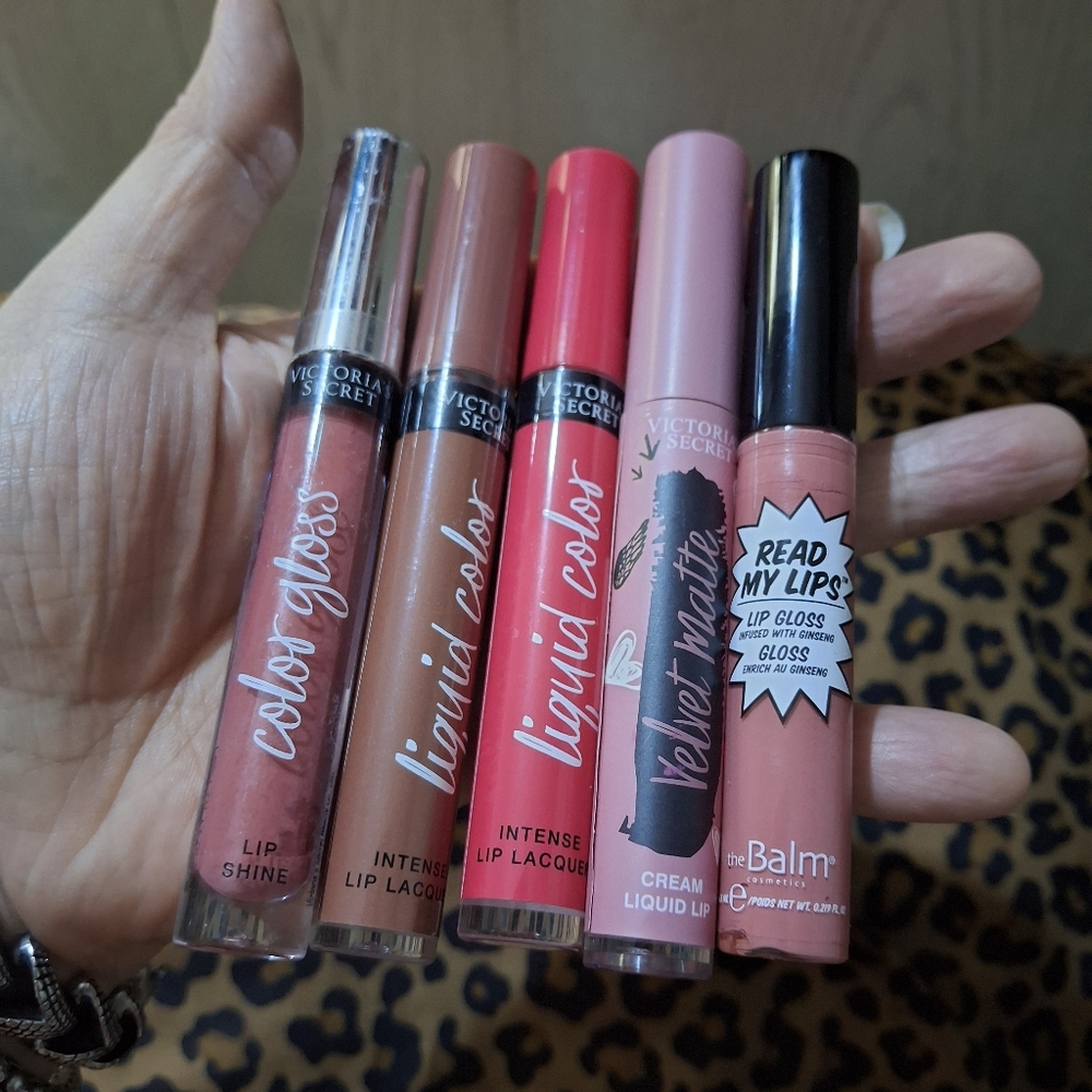 Victoria's Secret  & The Balm Lip Gloss Collection - Pink, Red, Nude
